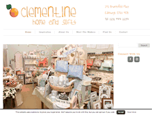 Tablet Screenshot of clementinehomeandgifts.co.uk
